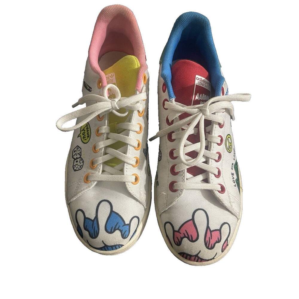 Aaron Kai X Adidas Stan Smith Doodle K Prime Blue